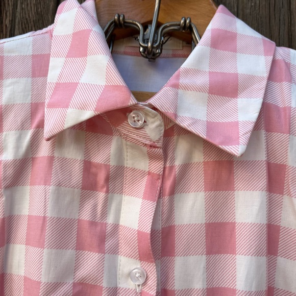 Vintage Style “Eliza J” 50’s Pink and White Gingham Fully Lined A-line Dress - Picture 5 of 12